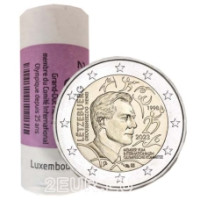 Luxembourg 2 euro UNC roll 2023 - 25th anniversary of the admission of Grand Duke Henri as a member of the International Olympic Committee Luxembourg 2 euro UNC roll 2023 - 25th anniversary of the admission of Grand Duke Henri as a member of the International Olympic Committee