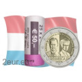 Luxemburgo 2 euros UNC rollo 2019 - Centenario de la llegada al trono y matrimonio de la Gran Duquesa Carlota por 95.00 € ✅
