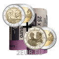 Luxemburgo 2 euros UNC rollo 2021 - Centenario del nacimiento del Gran Duque Juan por 225.00 € ✅