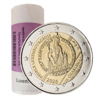 Luxemburgo 2 euros UNC rollo 2026 - 40.º ANIVERSARIO DE LA ENTREGA DEL PREMIO INTERNACIONAL CARLOMAGNO AL PUEBLO DE LUXEMBURGO