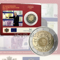 Luxemburgo 2 euros BU 2012 - 10 años de efectivo en euros