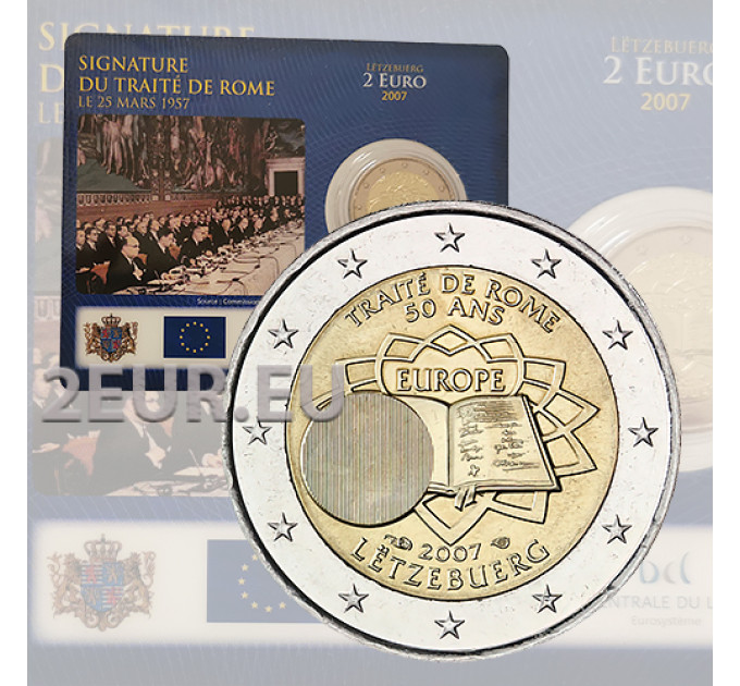 Luxembourg 2 euro BU 2007 - 50 Years Treaty of Rome for 25.50 € ✅