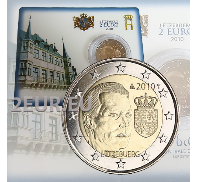 Luxemburgo 2 euros BU 2010 - Escudo de armas del gran duque Enrique por 29.90 € ✅