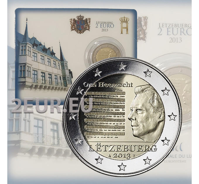 Luxemburgo 2 euros BU 2013 - Himno Nacional del Gran Ducado de Luxemburgo por 34.90 € ✅