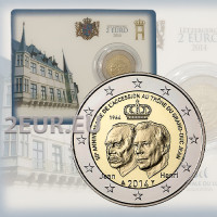Luxemburgo 2 euros BU 2014 - 50º aniversario de la subida al trono del gran duque Juan