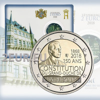 Luxemburgo 2 euros BU 2018 - 150º Aniversario de la Constitución de Luxemburgo