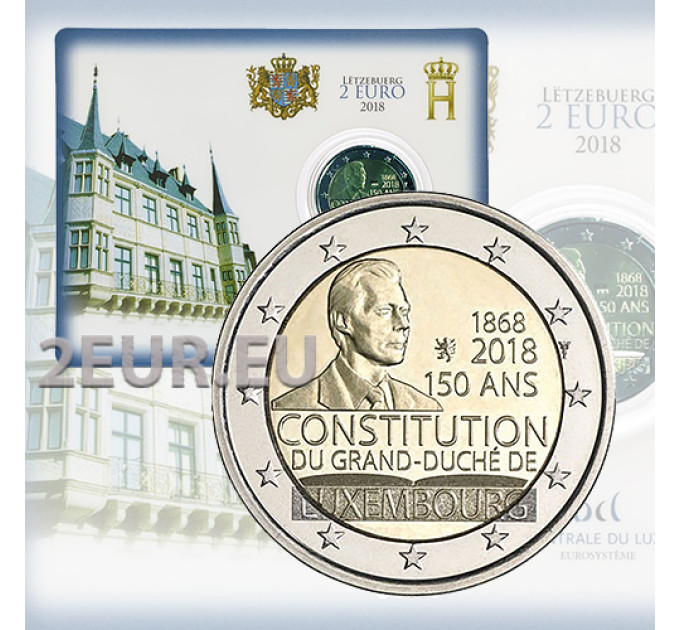 Luxemburgo 2 euros BU 2018 - 150º Aniversario de la Constitución de Luxemburgo por 99.90 € ✅