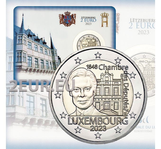 Luxembourg 2 euro BU 2023 - 175th Anniversary of the Chamber of Deputies and the First Constitution for 36.00 € ✅