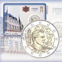 Luxembourg 2 euro BU 2023 - 25th anniversary of the admission of Grand Duke Henri as a member of the International Olympic Committee