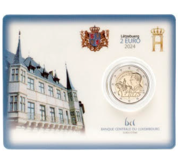 Luxemburgo 2 euros BU 2024 - 175º aniversario de la muerte del gran duque Guillermo II por 36.00 € ✅