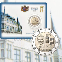 Luxemburgo 2 euros BU 2022 - 50 años de la bandera de Luxemburgo