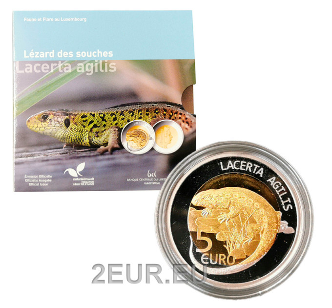 Luxemburgo 5 euros plata Proof 2021 - Lacerta por 49.90 € ✅