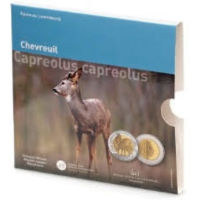 Luxemburgo 5 euros plata Proof 2025 - Fauna y Flora - corzo europeo