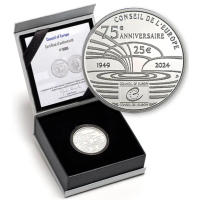 Luxemburgo 25 euros plata Proof 2024 - 75º aniversario del Consejo de Europa
