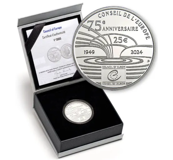 Luxemburgo 25 euros plata Proof 2024 - 75º aniversario del Consejo de Europa por 84.87 € ✅