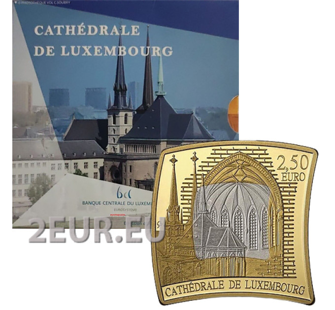 Luxembourg 2,5 euro silver PROOF 2023 - Notre Dame Cathedral for 54.50 € ✅