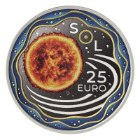 Luxembourg 25 euro silver Proof 2025 - The Solar System - The Sun Luxembourg 25 euro silver Proof 2025 - The Solar System - The Sun