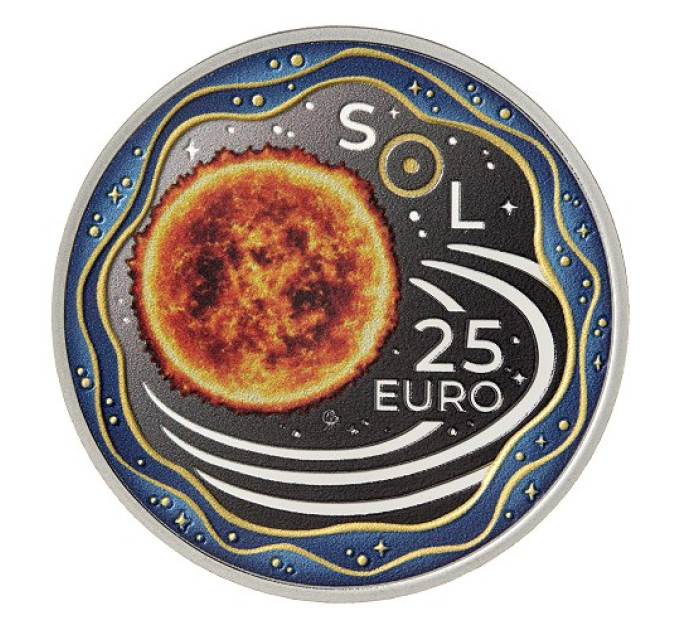Luxembourg 25 euro silver Proof 2025 - The Solar System - The Sun for 163.88 € ✅