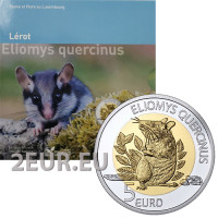 Luxembourg 5 euro silver Proof 2023 - Fauna and Flora - Garden Dormouse Luxembourg 5 euro silver Proof 2023 - Fauna and Flora - Garden Dormouse
