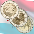 Luxembourg 2 euro UNC 2021- 100th Anniversary of the Birth of Grand-Duke Jean relief+photo for 10.00 € ✅