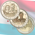 2 euros Luxemburgo UNC 2021- 40º Aniversario de Bodas de la Gran Duquesa María Teresa con el Gran Duque Enrique relieve+foto por 10.00 € ✅