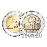 Luxembourg 2 euro UNC 2025 - 25th anniversary of the accession to the throne of Grand Duke Henri