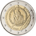 Luxembourg 2 euro UNC 2026 - 40TH ANNIVERSARY OF THE AWARDING OF THE INTERNATIONAL CHARLEMAGNE PRIZE TO THE LUXEMBOURGISH PEOPLE for 9.00 € ✅