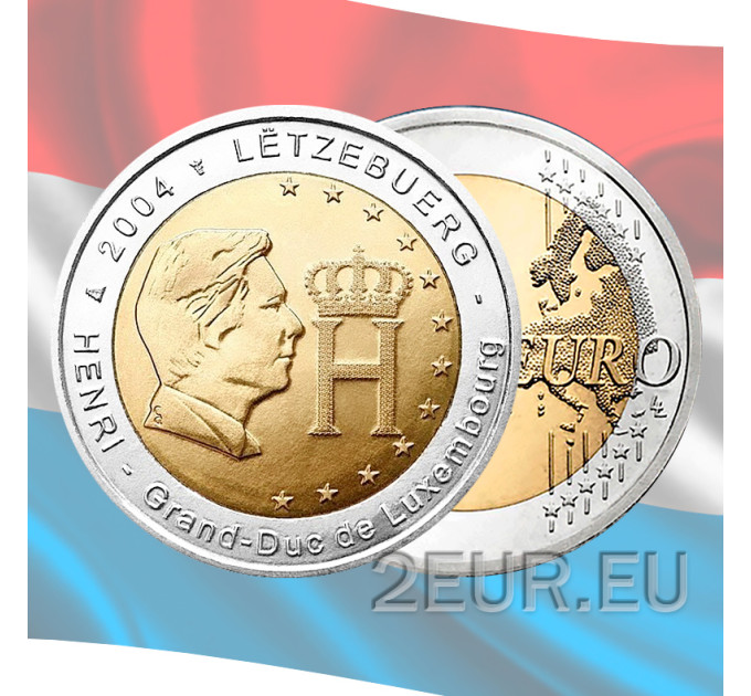 Luxembourg 2 euro UNC 2004 - Grand Duke Henri for 5.90 € ✅
