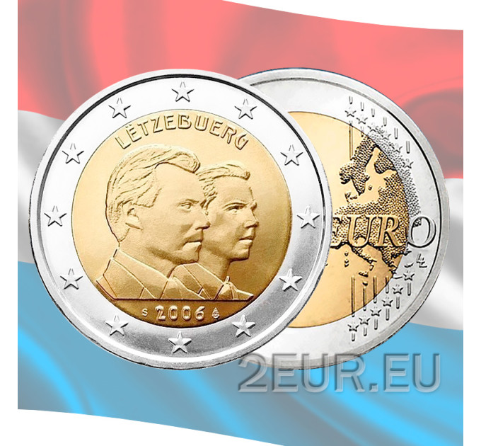 Luxembourg 2 euro UNC 2006 - 25th Anniversary of the Birth of Hereditary Grand Duke Guillaume for 12.50 € ✅