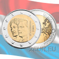 Luxemburgo 2 euros UNC 2009 - 90 Aniversario de la Ascensión al Trono de la Gran Duquesa Carlota por 5.90 € ✅