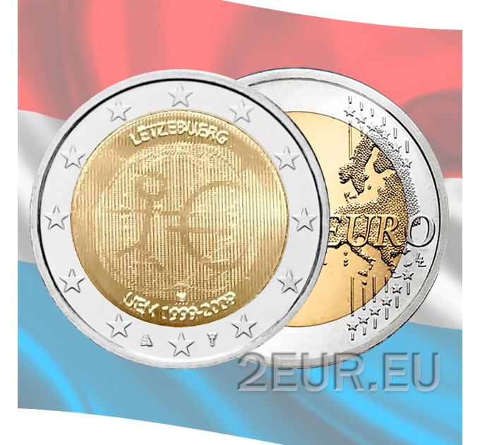 Luxemburgo 2 euros UNC 2009 - UEM por 6.80 € ✅