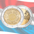 Luxemburgo 2 euros UNC 2012 - 10 Años de Euro Cash por 6.50 € ✅