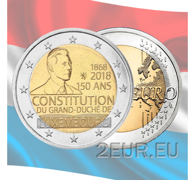 Luxembourg 2 euro UNC 2018 - 150th Anniversary of the Luxembourg Constitution for 7.00 € ✅