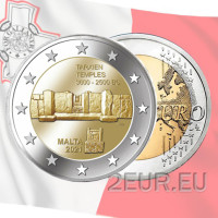Malta 2 euros UNC 2021 - Templo de Tarxien
