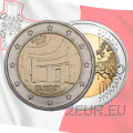Malta 2 euro UNC 2022 - Hypogeum of Hal Saflieni for 9.00 € ✅