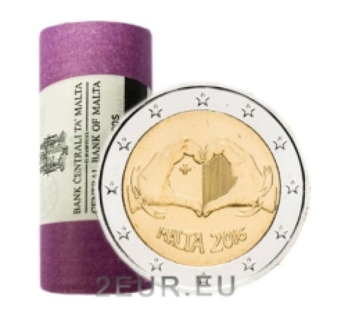 Malta 2 euros UNC rollo 2016 - Amor por 130.00 € ✅