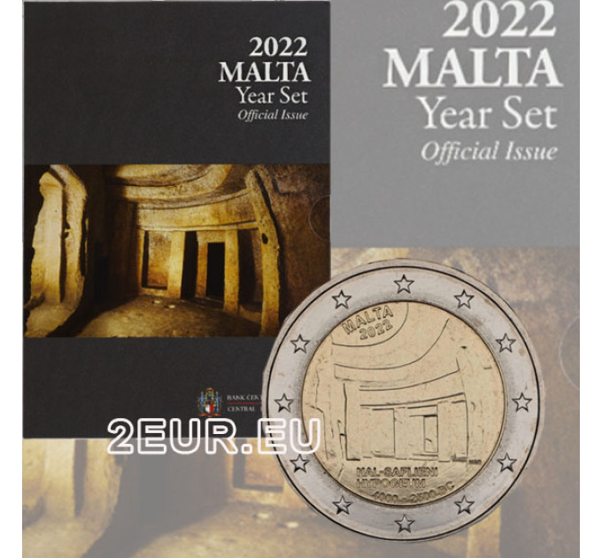 Malta 2 euros BU 2022 - Hipogeo de Hal Saflieni por 16.50 € ✅