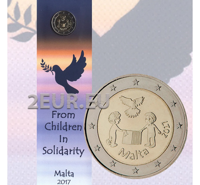 Malta 2 euro BU 2017 - Solidarietà e Pace por 15.50 € ✅