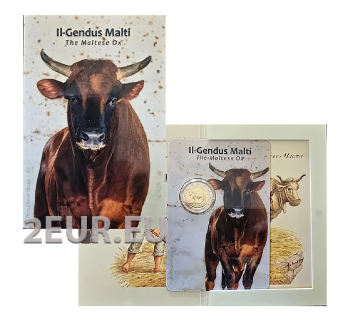 Malta 2 euros BU 2025 - Toro maltés por 25.00 € ✅