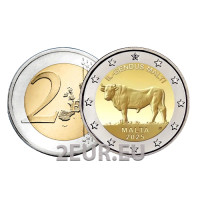 Malta 2 euros UNC 2025 - Toro maltés