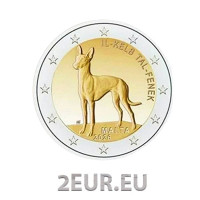 Malta 2 Euro UNC 2026 - The Pharaoh hound Malta 2 Euro UNC 2026 - The Pharaoh hound