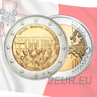 Malta 2 euros UNC 2012 - Representación mayoritaria 1887