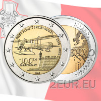 Malta 2 euro UNC 2015 - Centenary of the First Flight