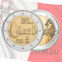 Malta 2 euro UNC 2020 - Maltese Prehistoric Sites - Skorba Temples