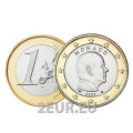 Mónaco 1 euro UNC 2022 - Príncipe Alberto II por 2.80 € ✅