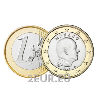 1 euro Mónaco UNC 2023 - Príncipe Alberto II