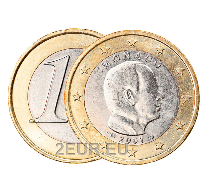 Mónaco 1 euro UNC 2007 - Príncipe Alberto II por 9.80 € ✅