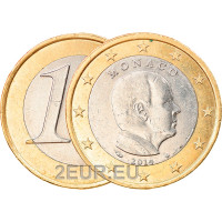 Mónaco 1 euro UNC 2014 - Príncipe Alberto II