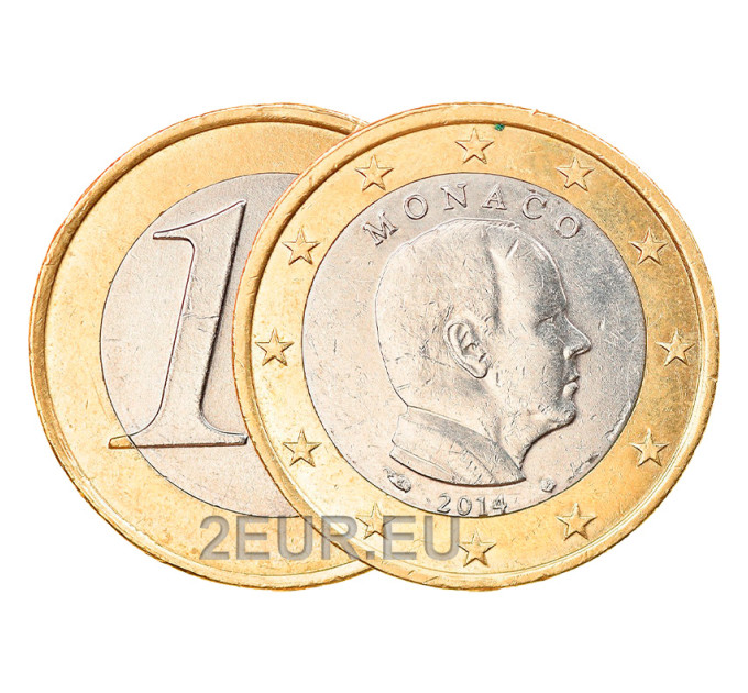 Mónaco 1 euro UNC 2014 - Príncipe Alberto II por 4.90 € ✅