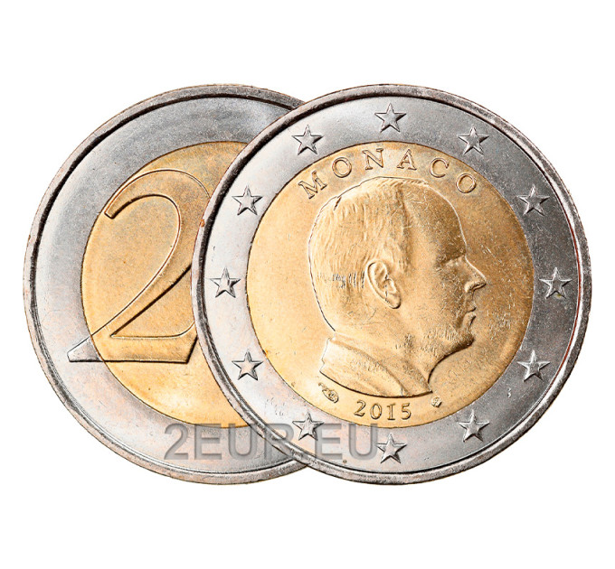 Monaco 2 euro UNC 2015 - Prince Albert II for 8.50 € ✅